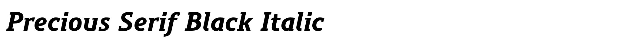 Precious Serif Black Italic image